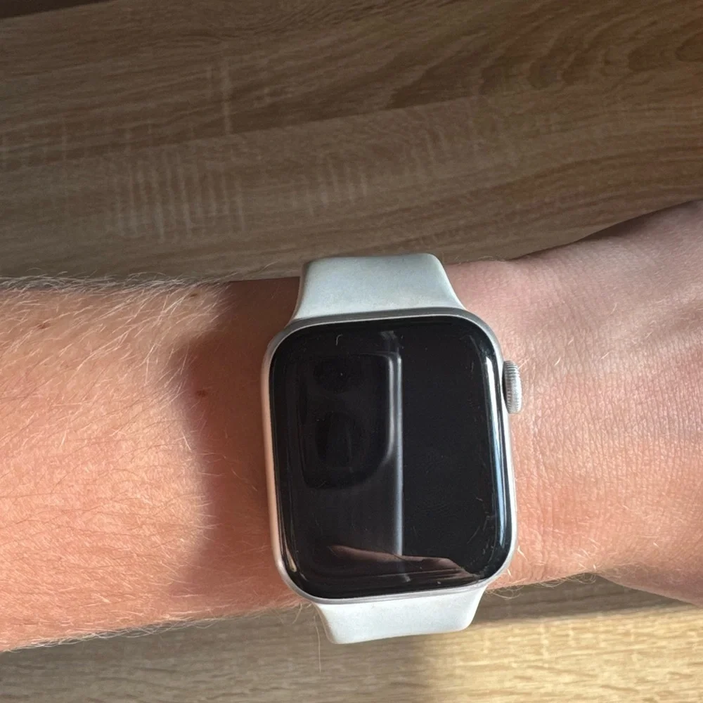 Apple silver watch